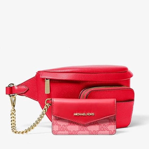 SALE🤍MICHAEL KORS leather maisie 2 in 1 waist pack ❤️ - Picture 2 of 15